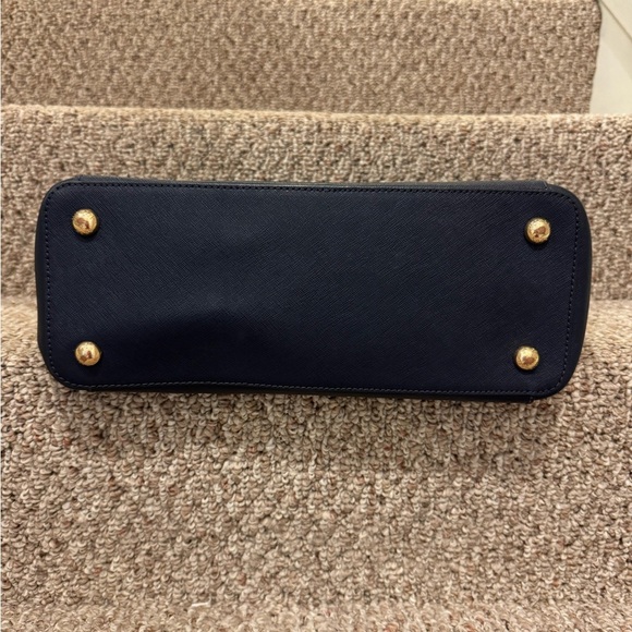 Michael Kors leather large top-zip tote! Navy blue - Picture 3 of 4